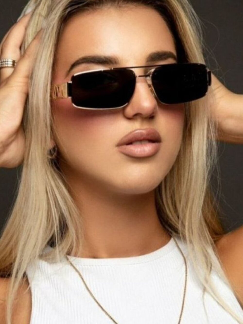 NEW VERSACE VE2257 1002/87 UNISEX SUNGLASSES GOLD VERSACE VE2257 100287